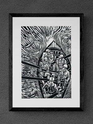 "A Ship of Fools" von Michael Goepferd, hochwertiger Kunstdruck
