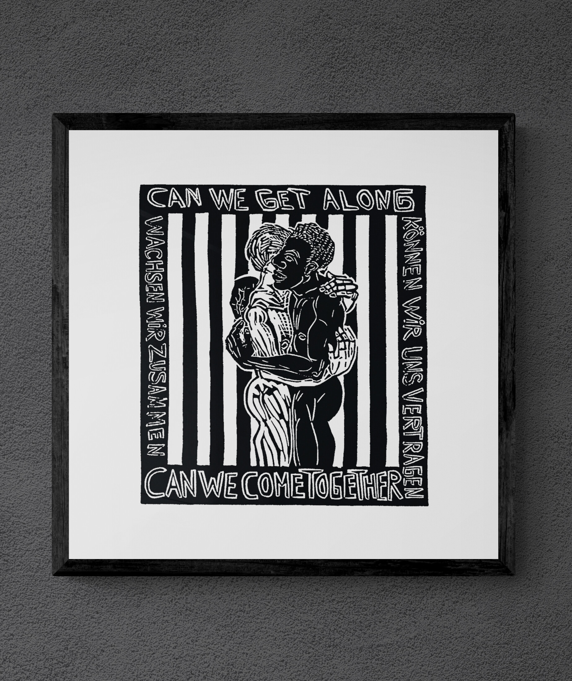 "Can We get Along" von Michael Goepferd, hochwertiger Kunstdruck