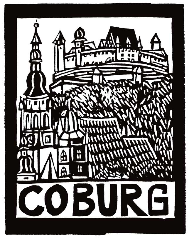 Kunstwerk "Coburg Bookplate" von Michael Goepferd