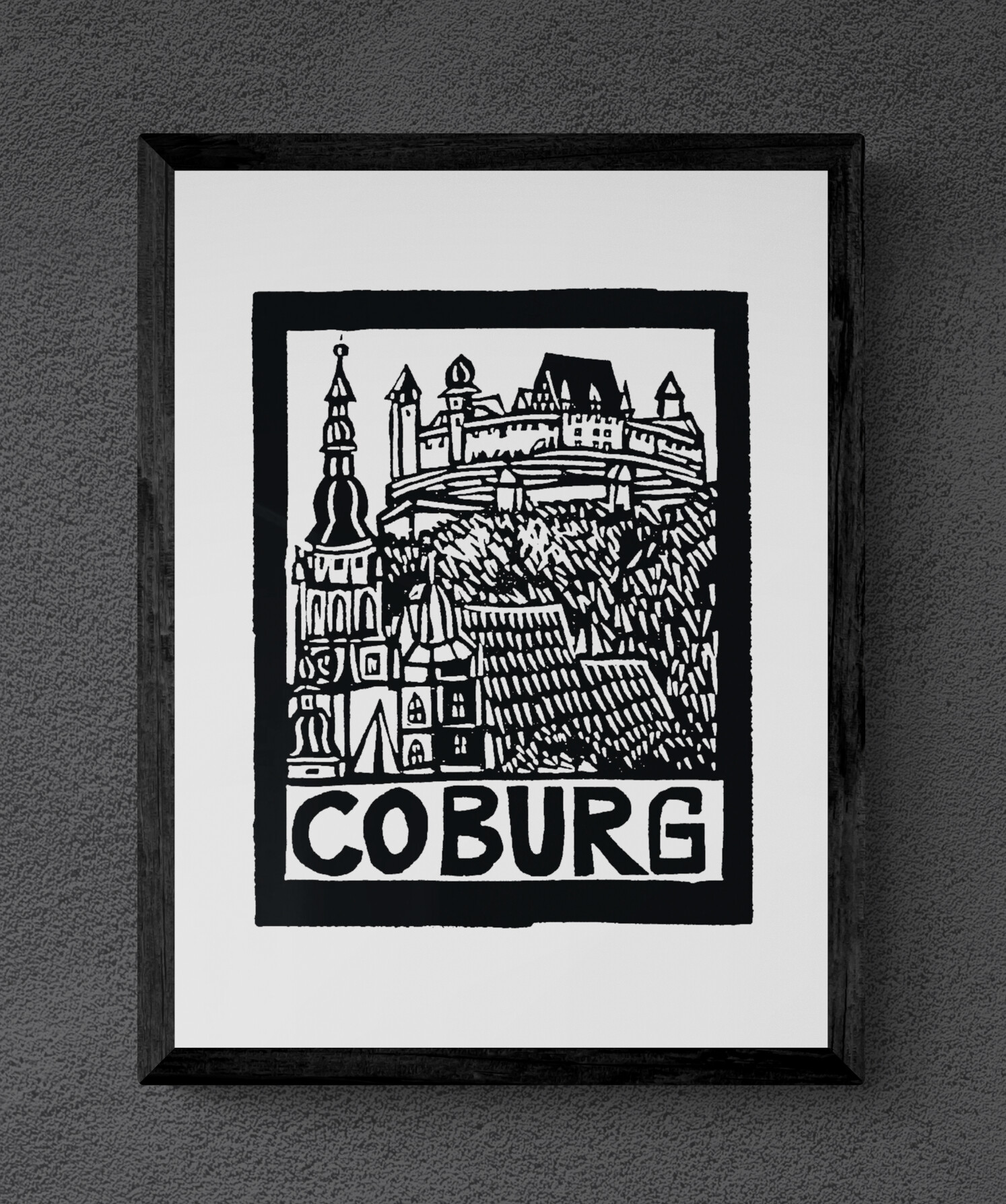 "Coburg" von Michael Goepferd, hochwertiger Kunstdruck