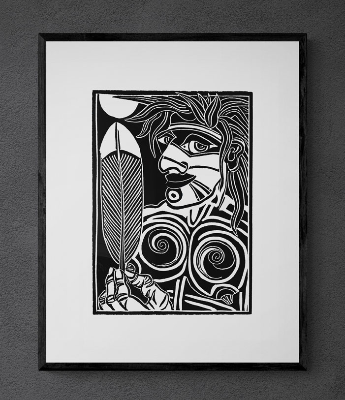 "Geronimo" von Michael Goepferd, hochwertiger Kunstdruck