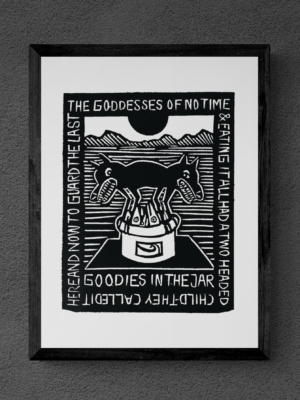 "Goodies in the Jar" von Michael Goepferd, hochwertiger Kunstdruck