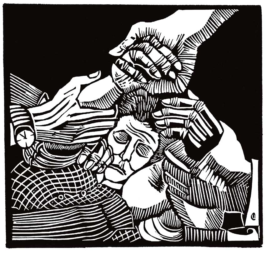 Kunstwerk "Helping Hands" von Michael Goepferd