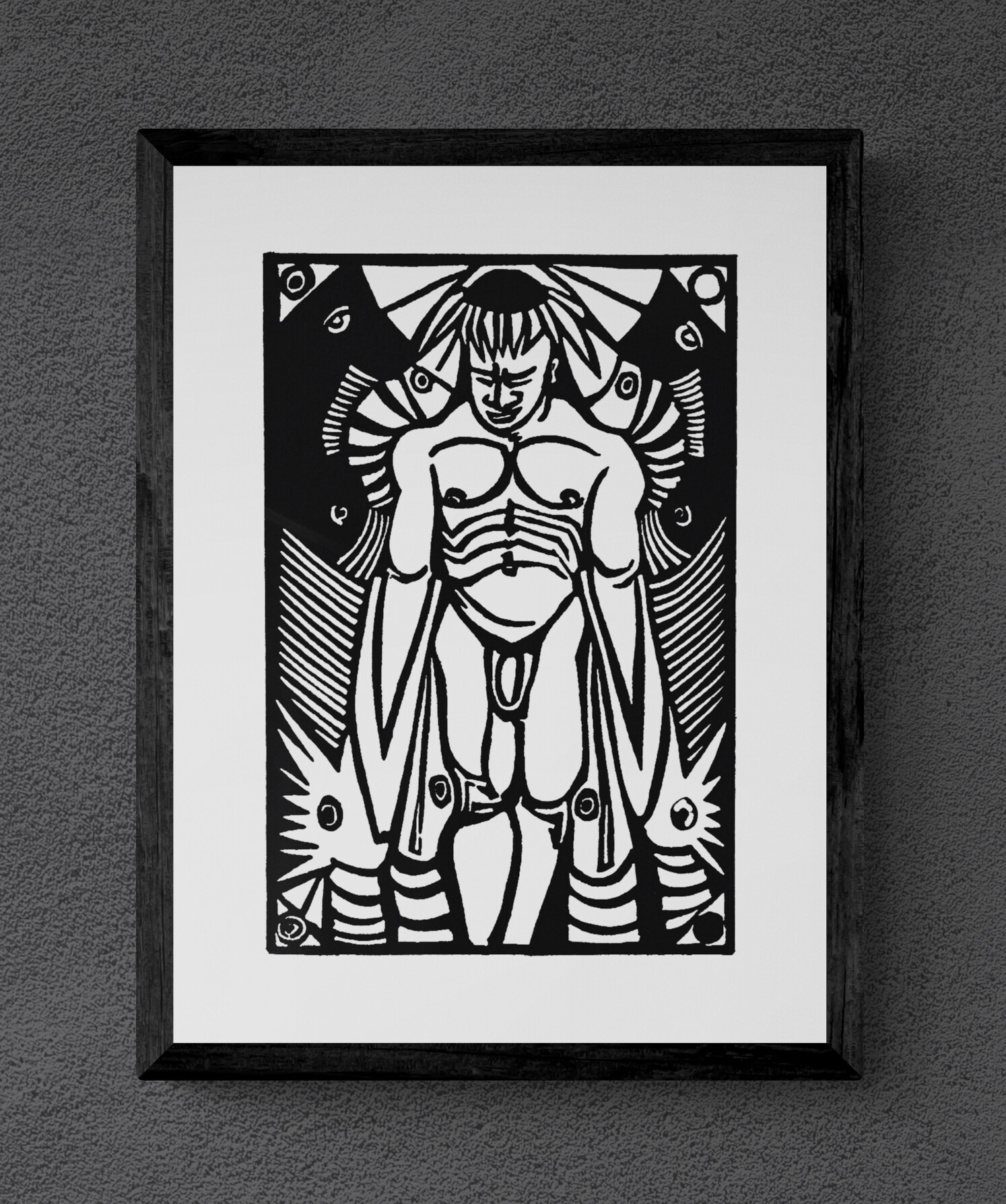 "Hermes" von Michael Goepferd, hochwertiger Kunstdruck