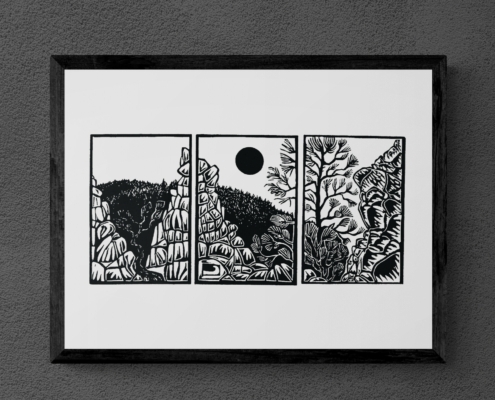 "The Colorado Triptych" von Michael Goepferd, hochwertiger Kunstdruck