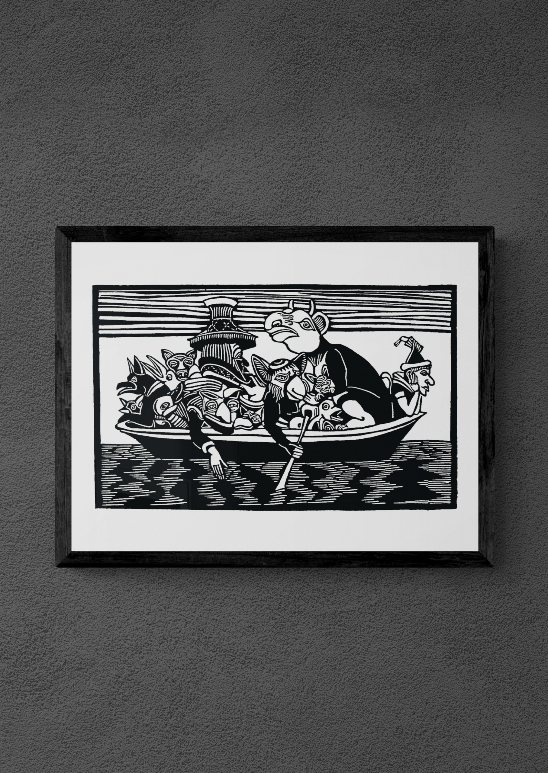 "The Spirits of the Boat" von Michael Goepferd, hochwertiger Kunstdruck
