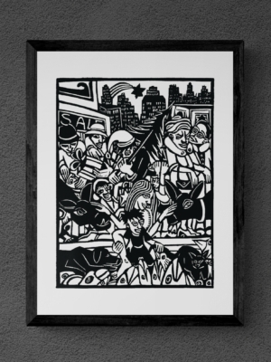 "X-Mas Sale" von Michael Goepferd, hochwertiger Kunstdruck