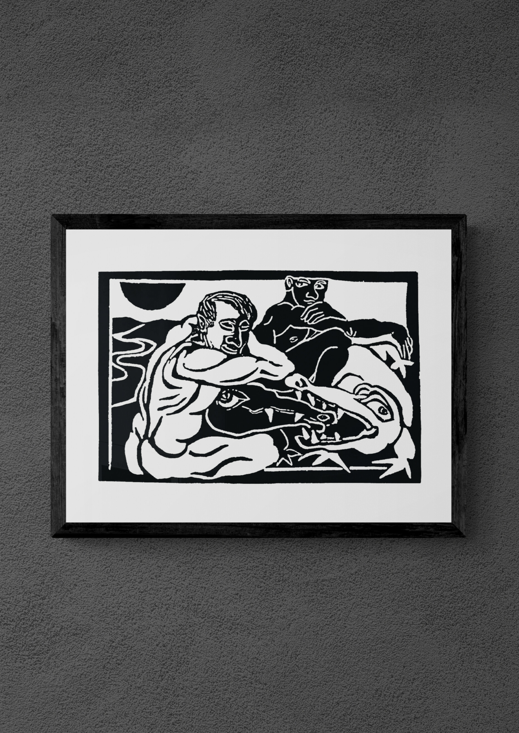 "Ying and Yang" von Michael Goepferd, hochwertiger Kunstdruck