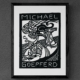 "Michael Goepferd Bookplate" von Michael Goepferd, hochwertiger Kunstdruck