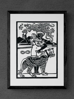 Tarot als Kunstdruck - Strenght, von Michael Goepferd aus dem The Light and Shadow Tarot