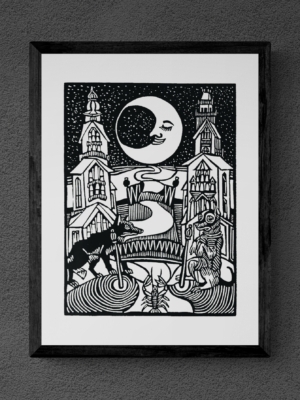 Kunstdruck - The Moon